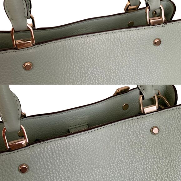 Kate Spade New York Leather Satchel Crossbody Mint Green Good Condition - Picture 10 of 11